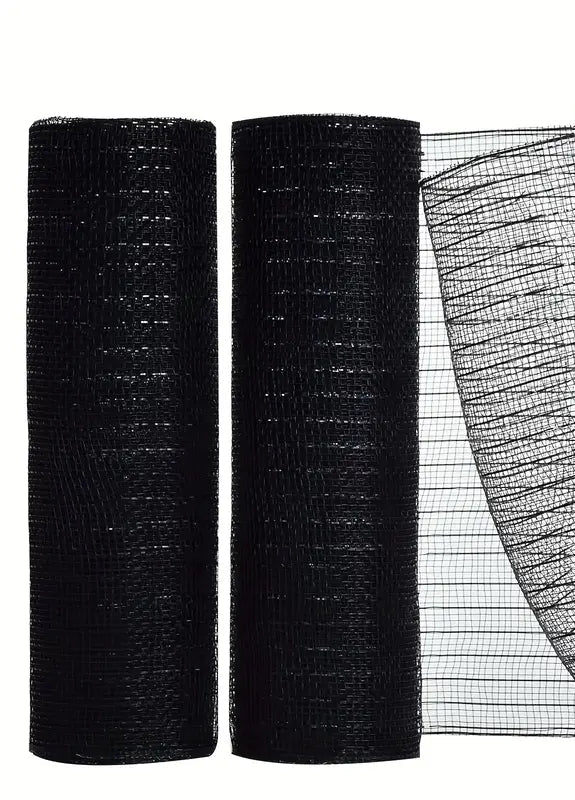 deco stof zwart met metallic glitter lijntje