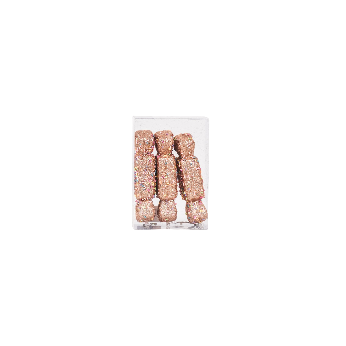 Kersthangers- 3 toffee snoepjes schuimbruin/Disco Dip- S3-5