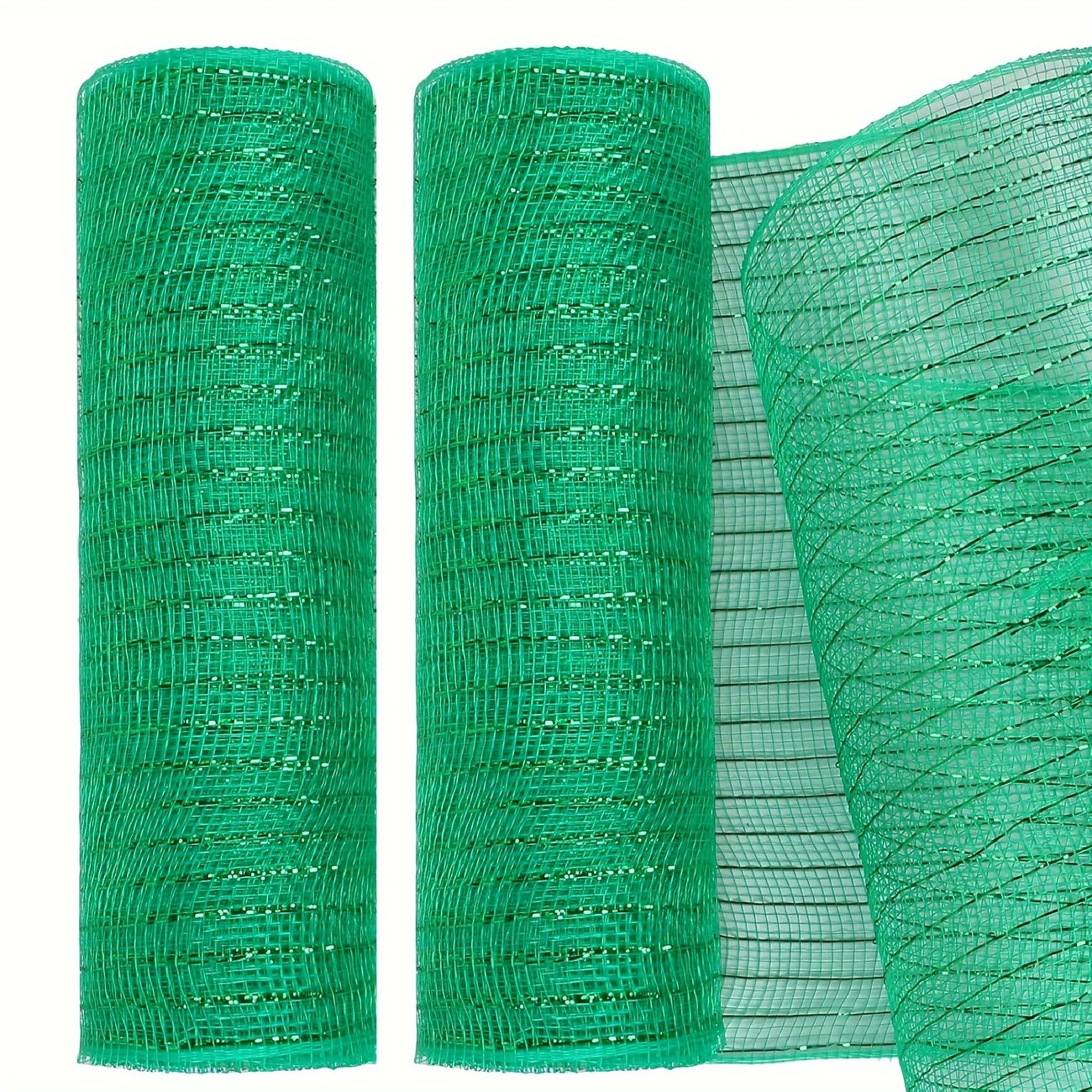 deco stof groen met metallic glitter lijntje