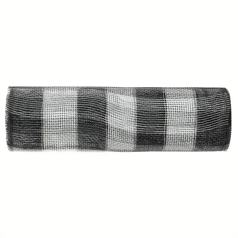 Deco stof geruit zwart wit