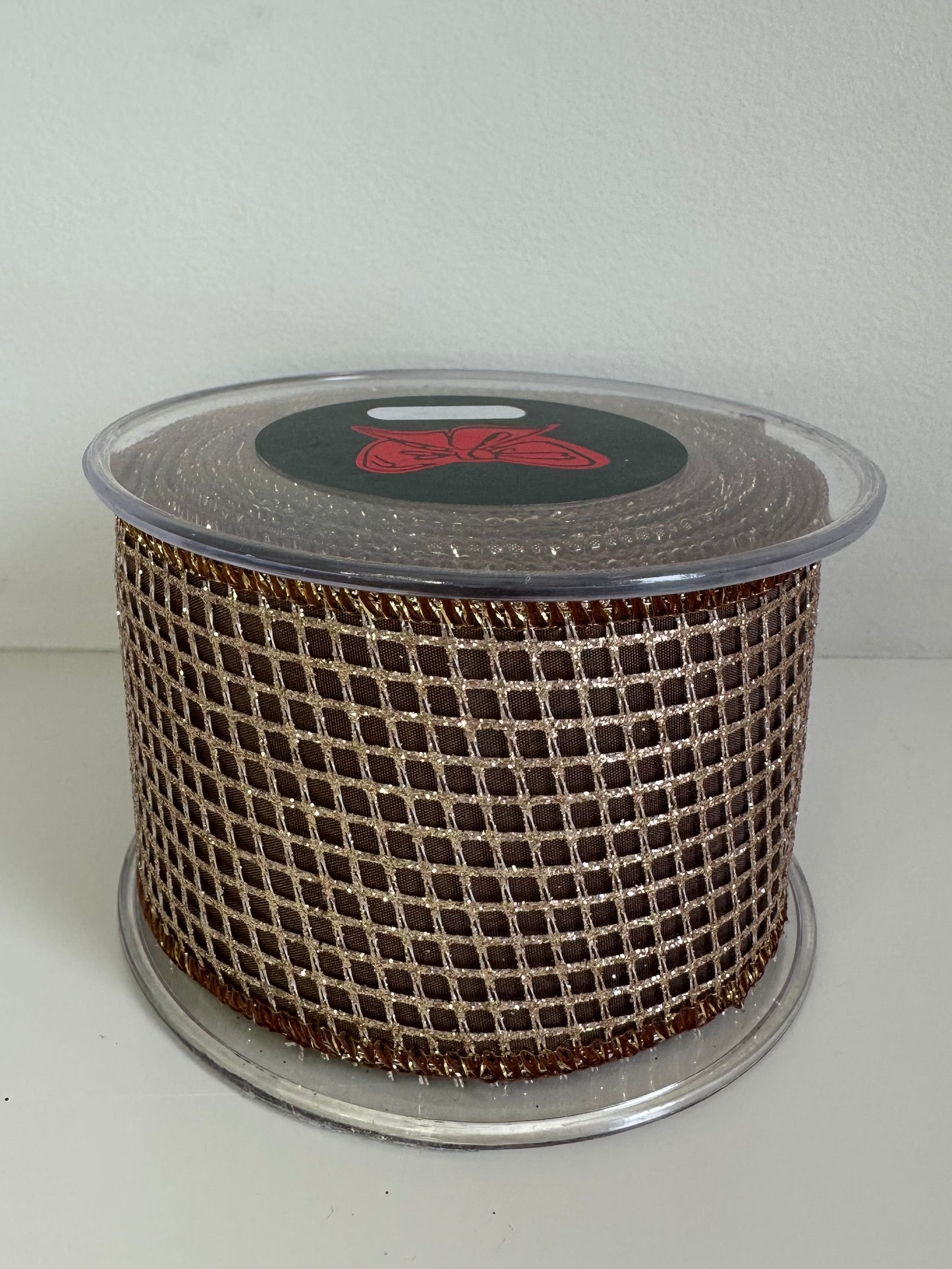 bronzen lint met gouden rooster