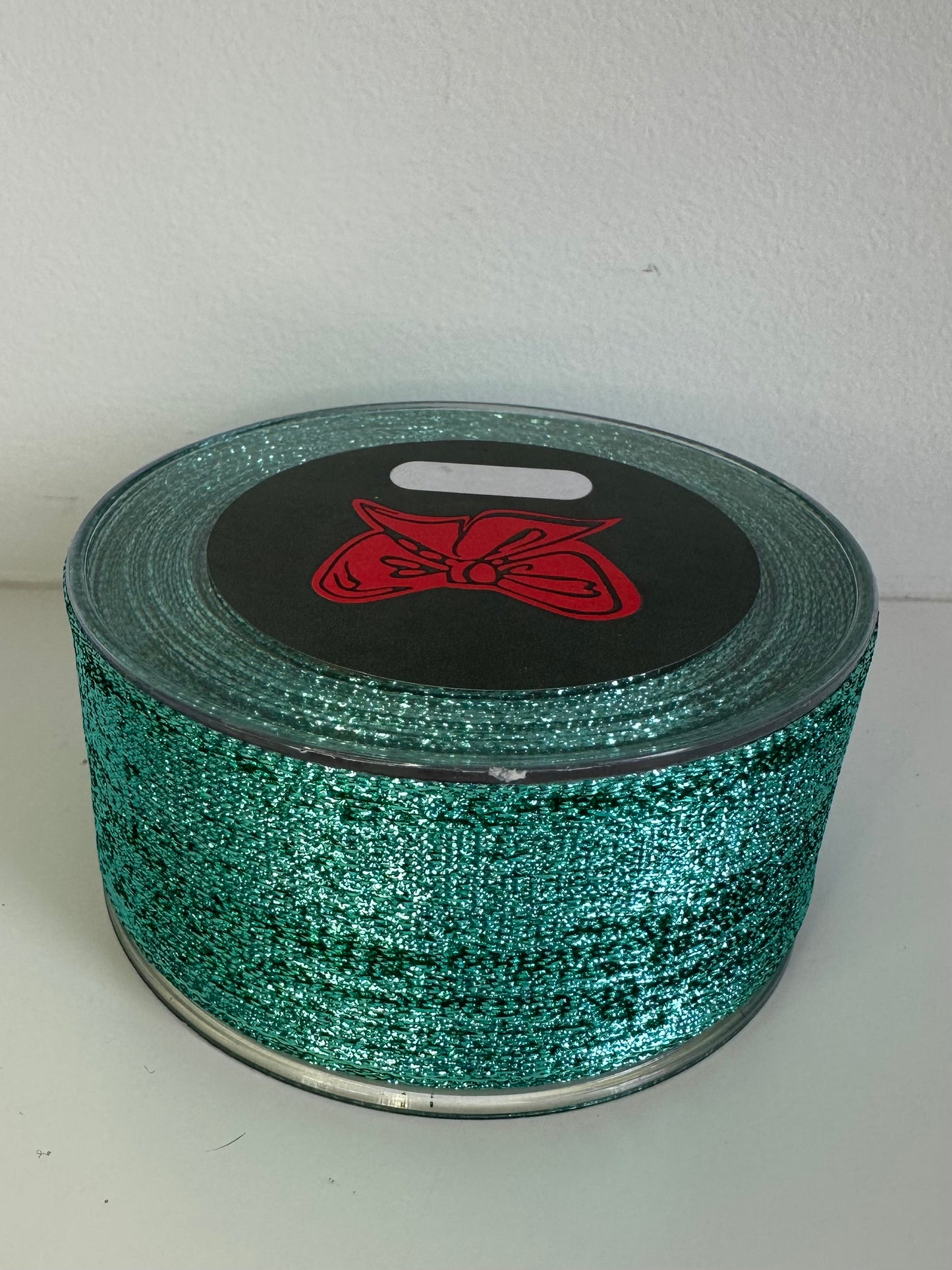 Petrol metallic glitter lint