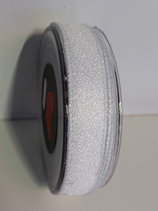 Wit / zilver glitter lint