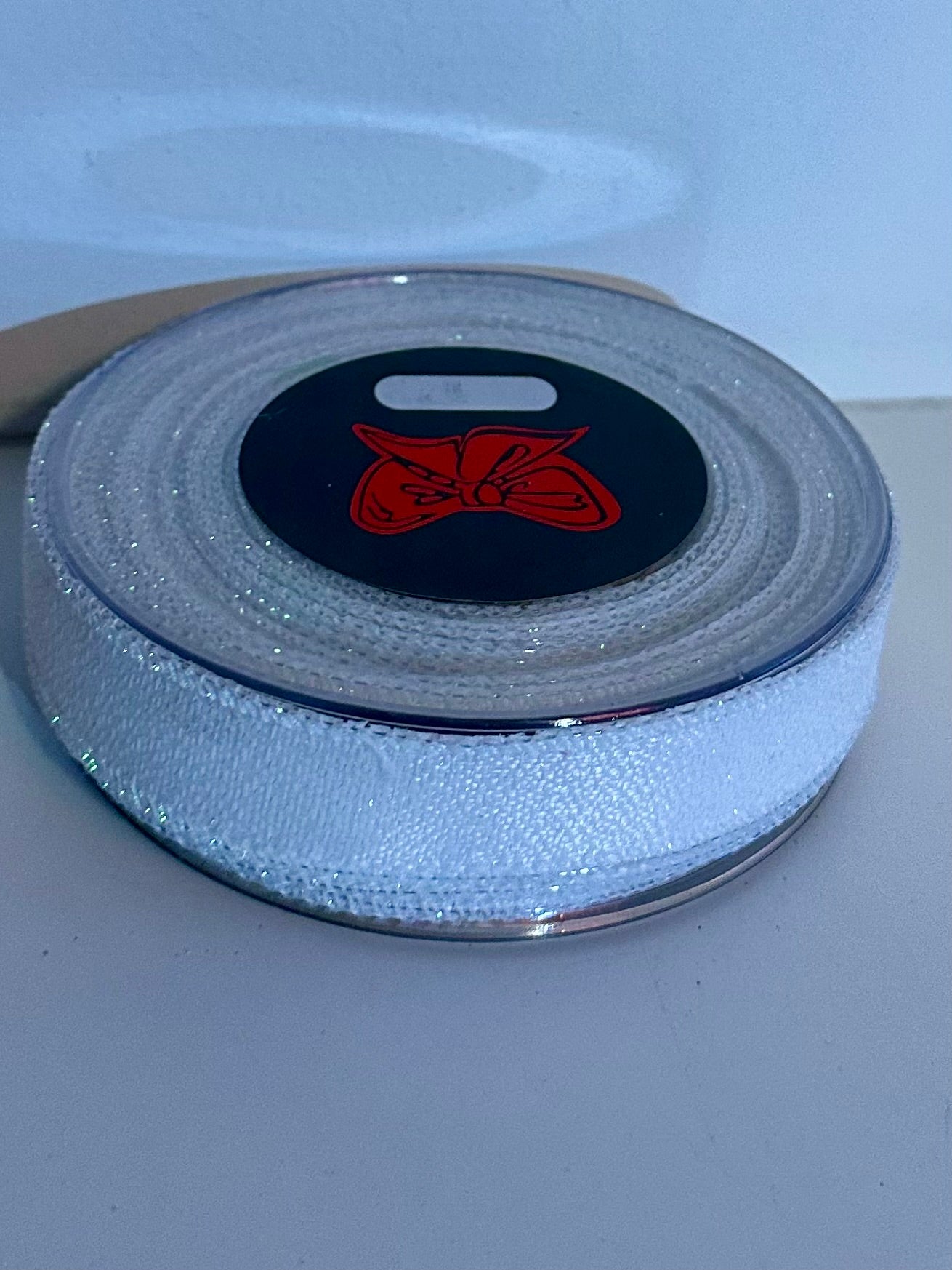 Wit / zilver glitter lint