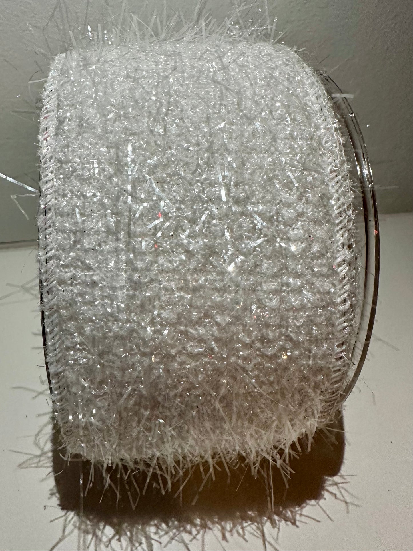 Wit lint met glitter lintjes