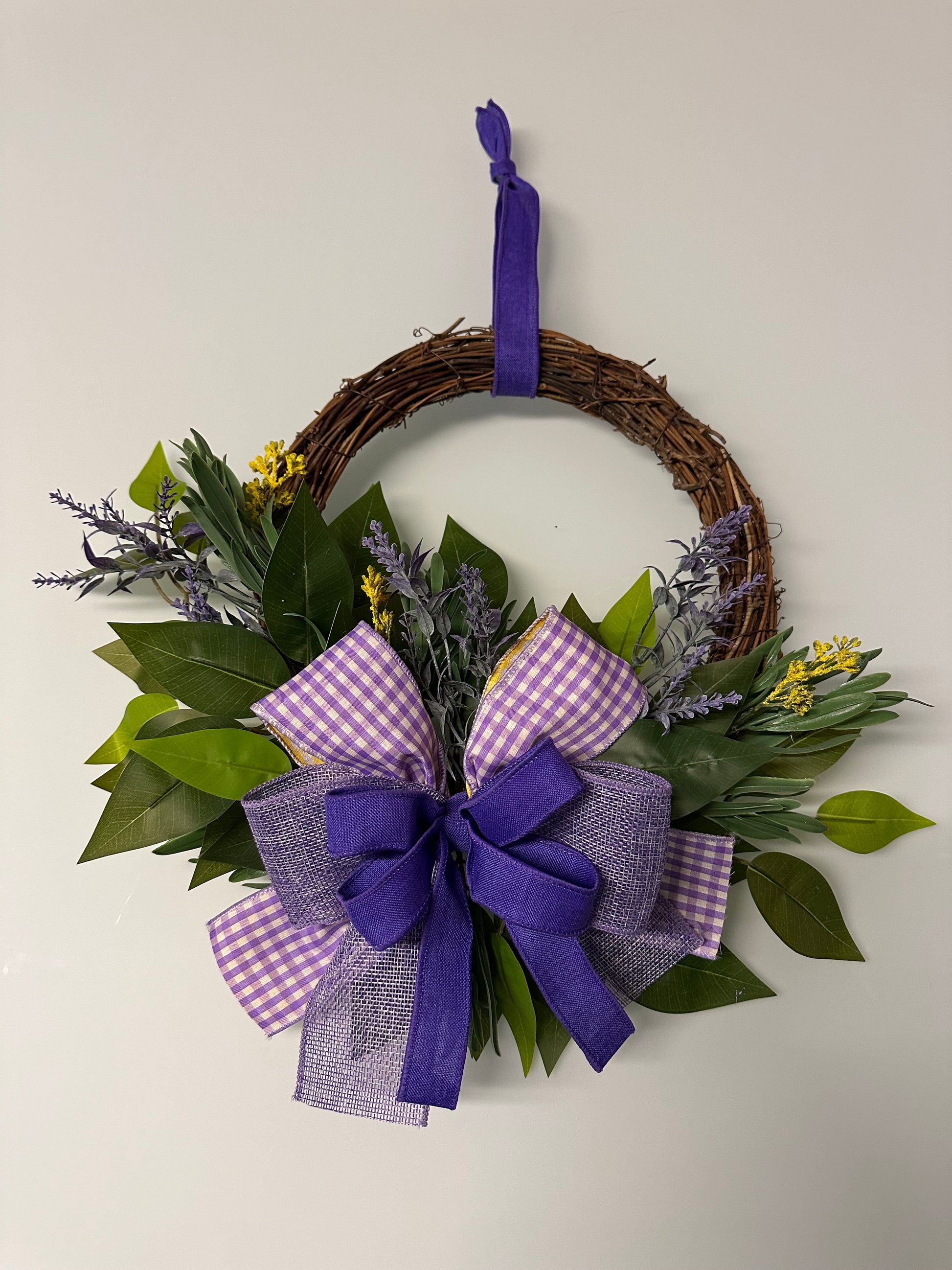 wijnranken krans lavendel