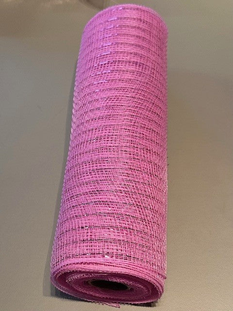 Deco stof roze met metallic glitter lijntje